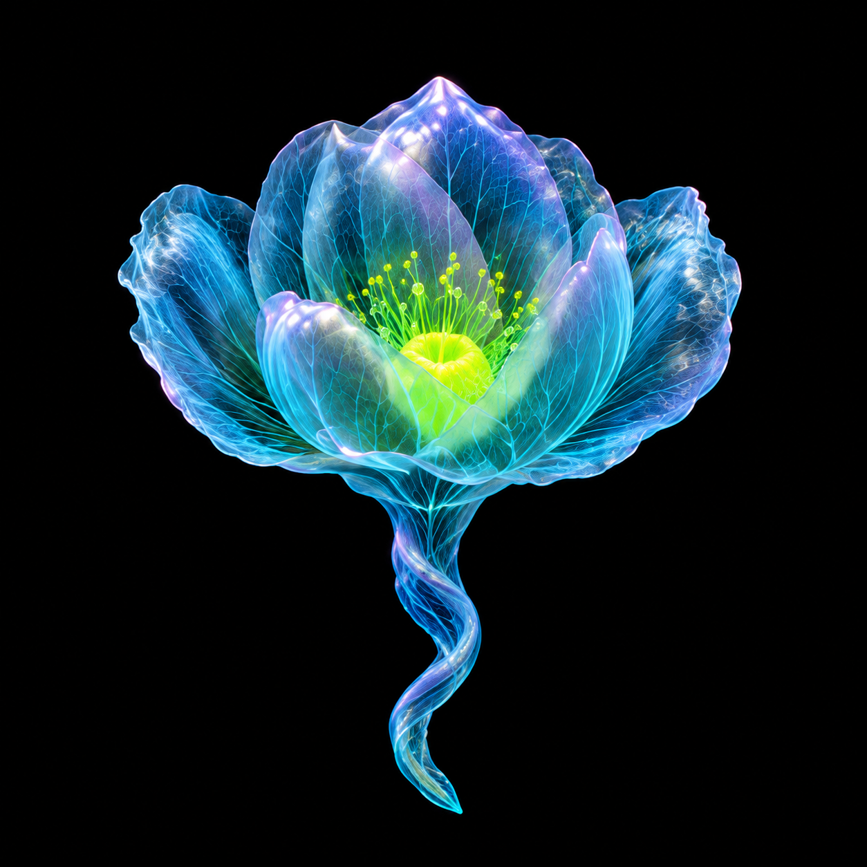 Aurelia: Petal expansion. Fictional developmental artwork.