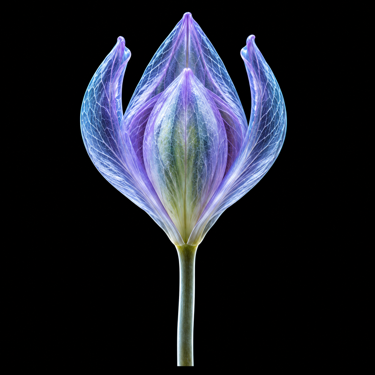 Velora: Sepal separation. Fictional developmental artwork.